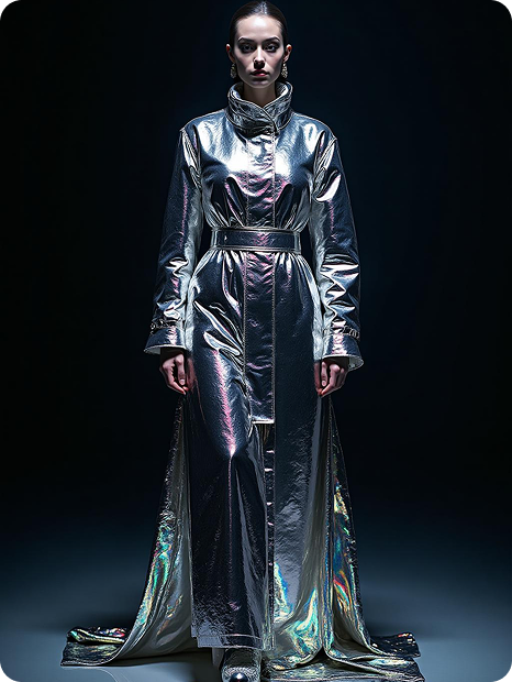 Silver metallic dress